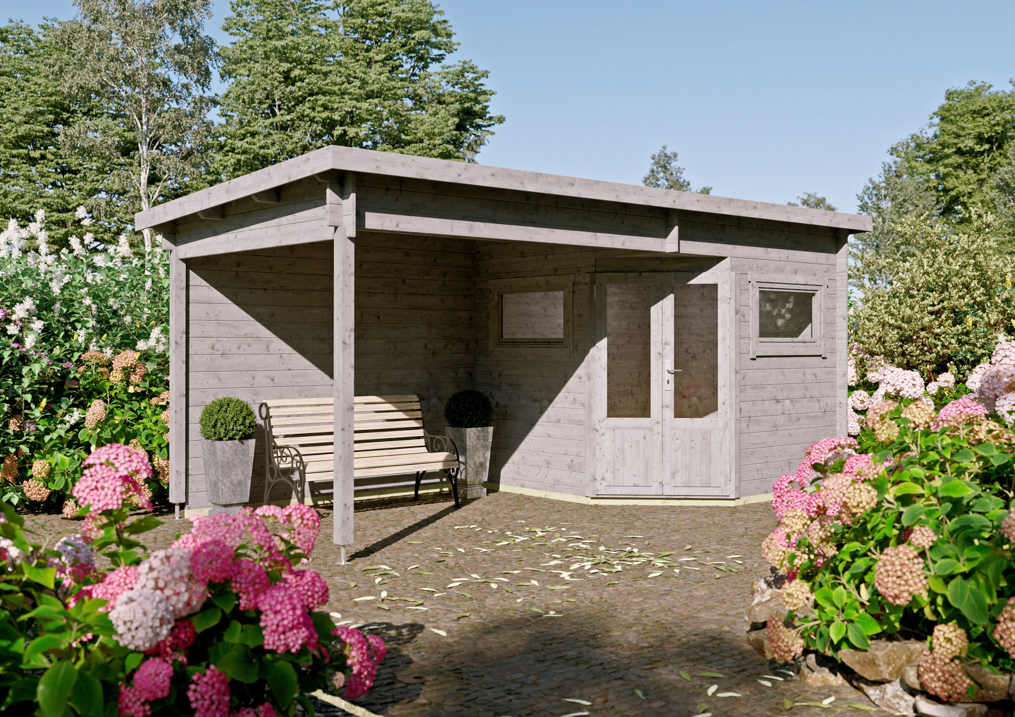 Fjordholz 5-Eck Gartenhaus Modell Leva 2C| Rabatt: 26%|6x3m