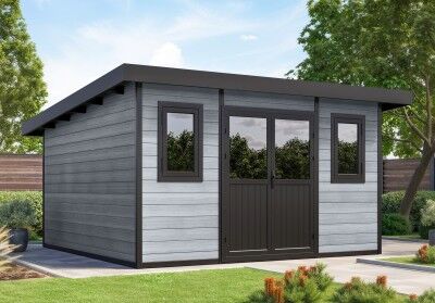 WPC Gartenhaus Modell Duo Color 15 m²