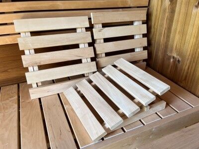 Fjordholz Sauna Kopfstütze höhenverstellbar Premium 3er Set