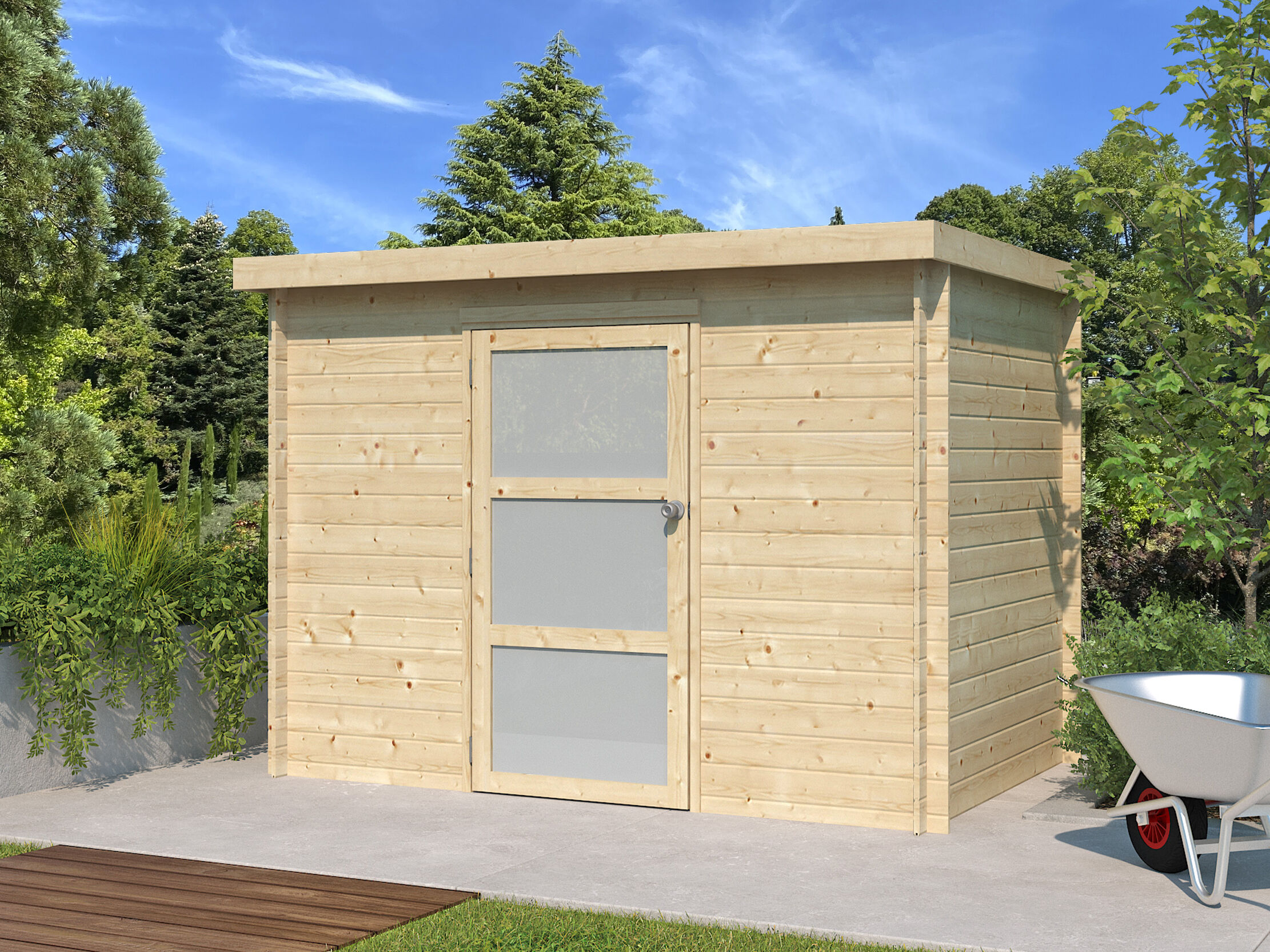 26% Rabatt ! Gerätehaus Modell Nyborg 4,64 m² 3x2m