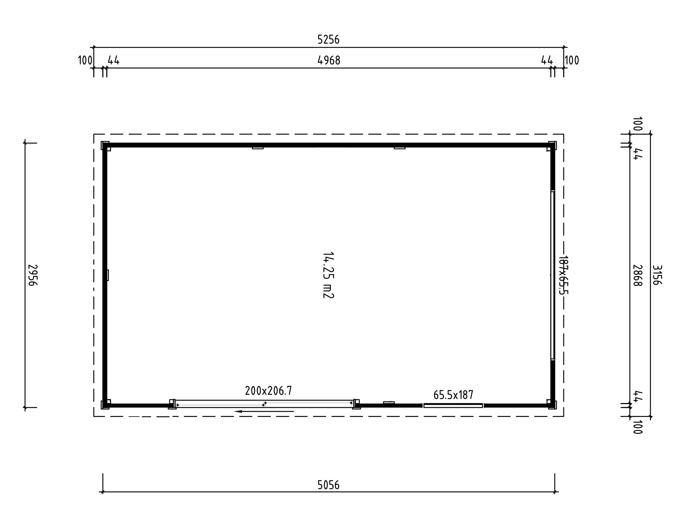Fjordholz Gartenhaus Modell Juist-3 mit Anbau Rabatt: 26 %