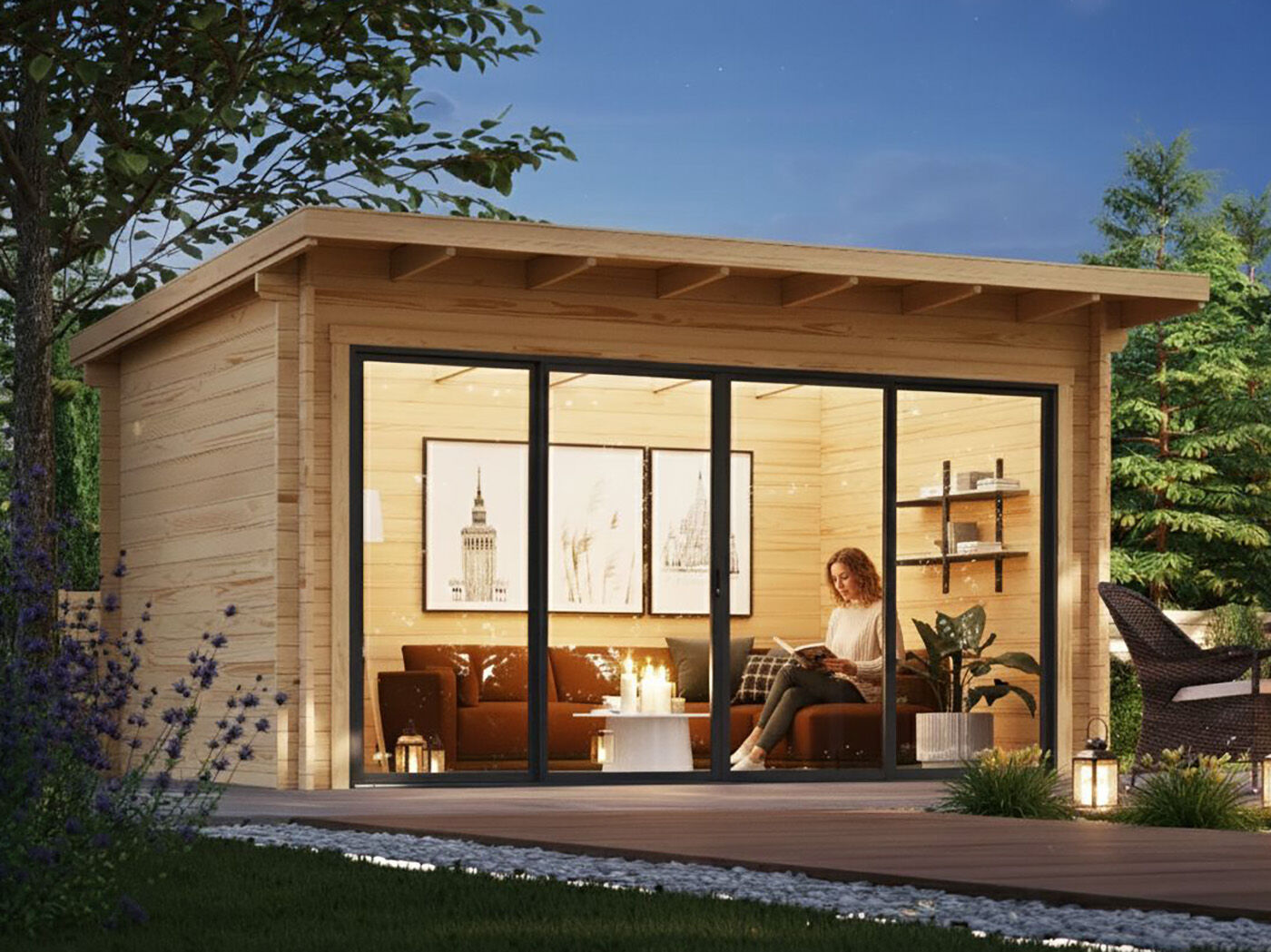 Fjordholz Gartenhaus Modell Berlin 44 F IsoSlide Fjordholz Gartenhaus Modell Berlin 44 F IsoSlide