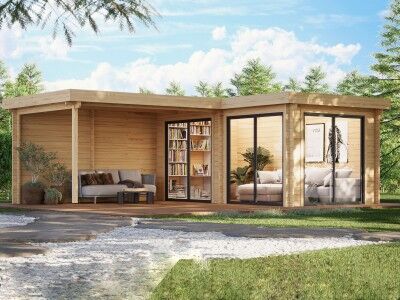 Fjordholz Gartenhaus Modell Luisa-44 IsoSlide