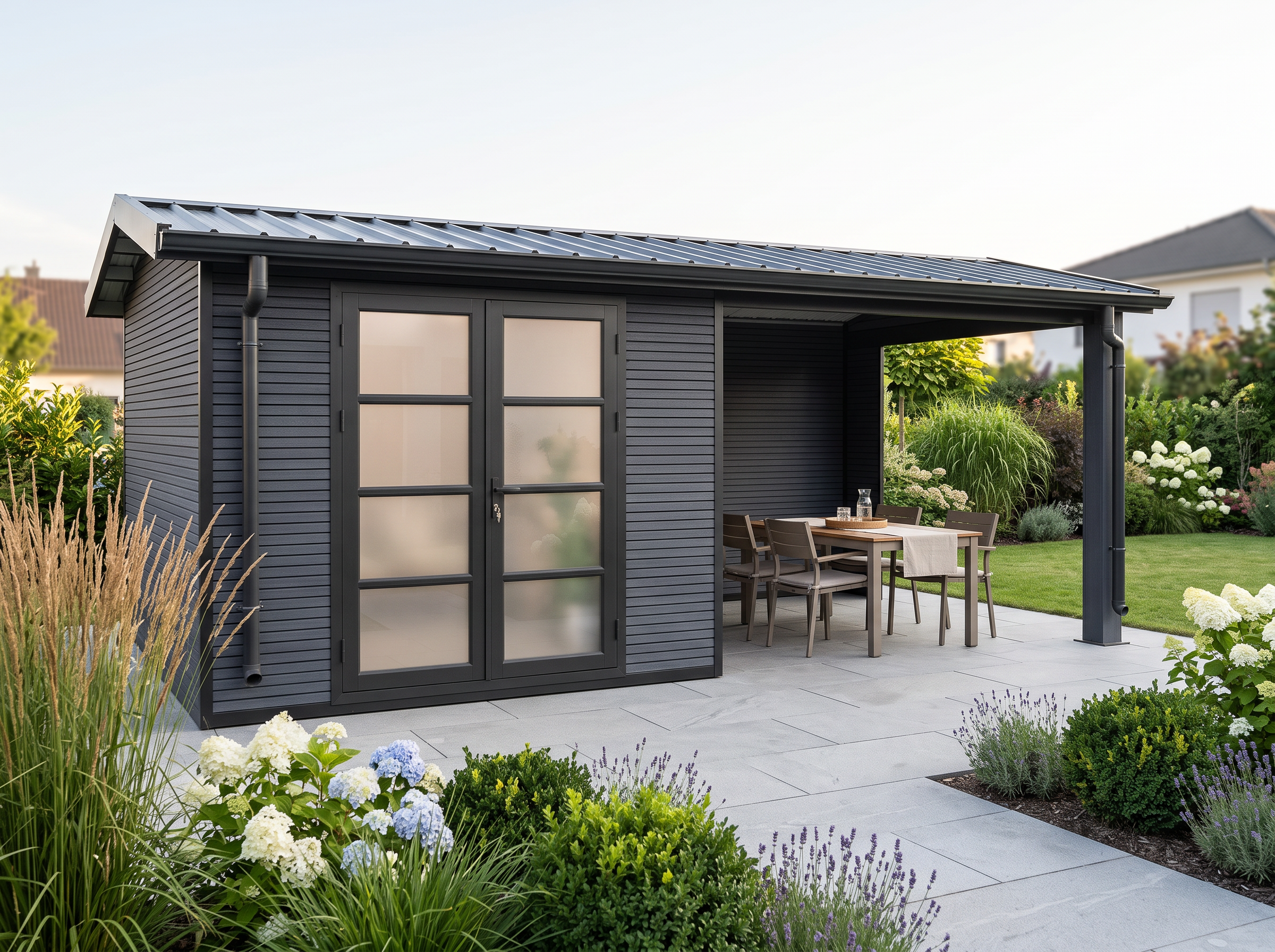 6x3m WPC Gartenhaus Modell Apex 15,60 m²| Rabatt: 29%