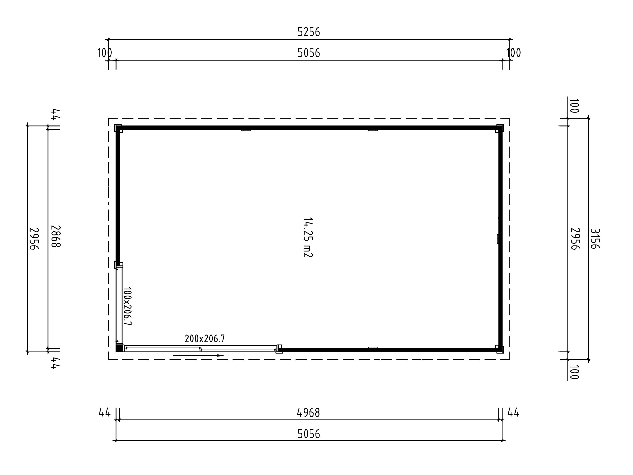 Fjordholz Gartenhaus Modell Amrum-4