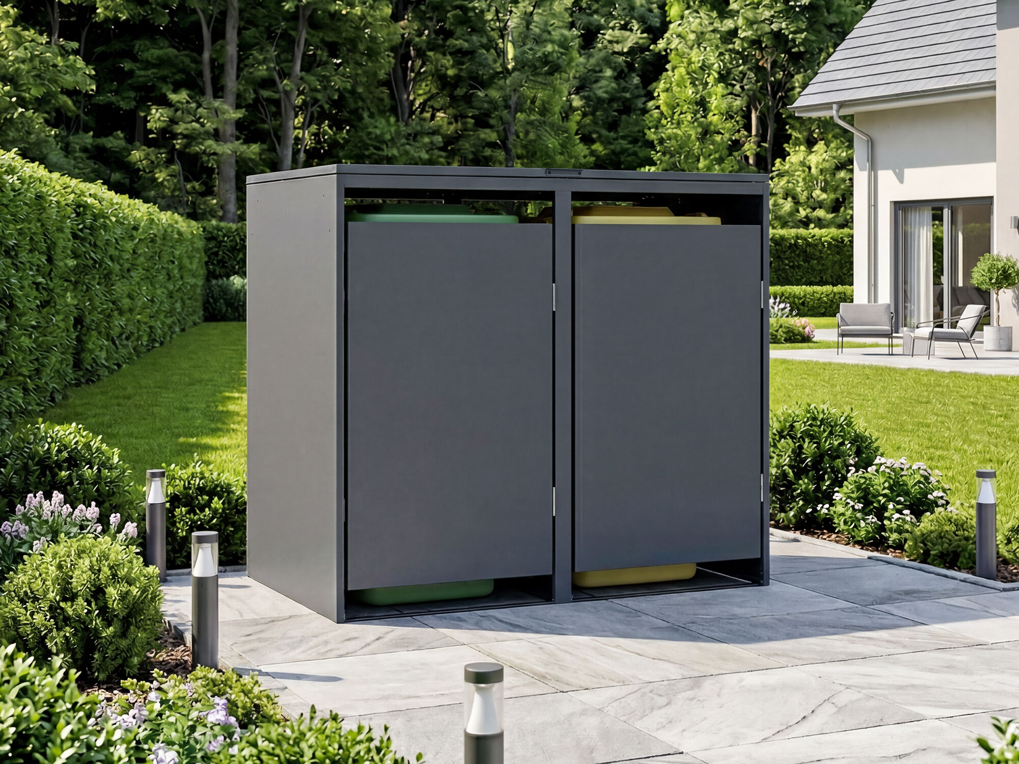 30 % Discount! StarLine 2er Mülltonnenbox Modell Designo 240 L